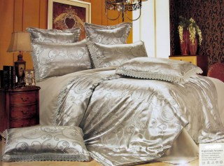 Комплект элитного постельного белья Блюмарин из жаккарда и сатина